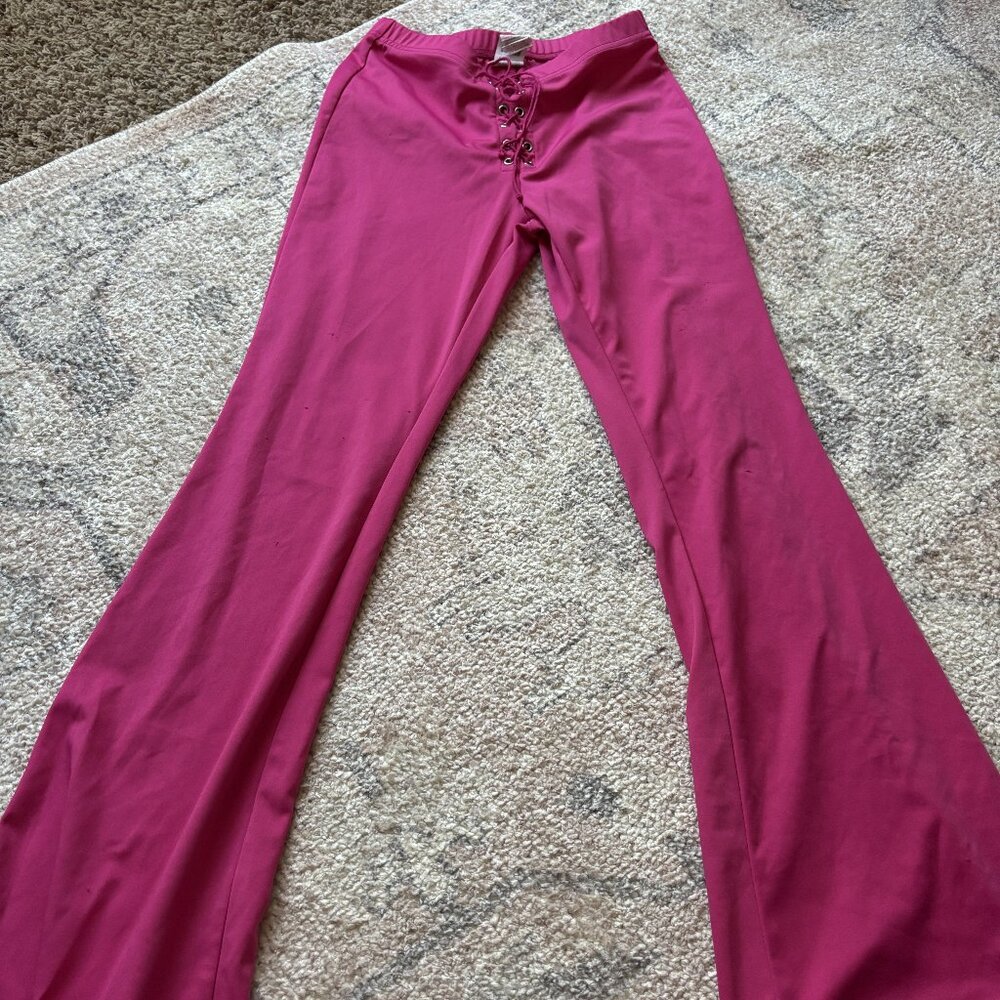 Pink Flared Pants